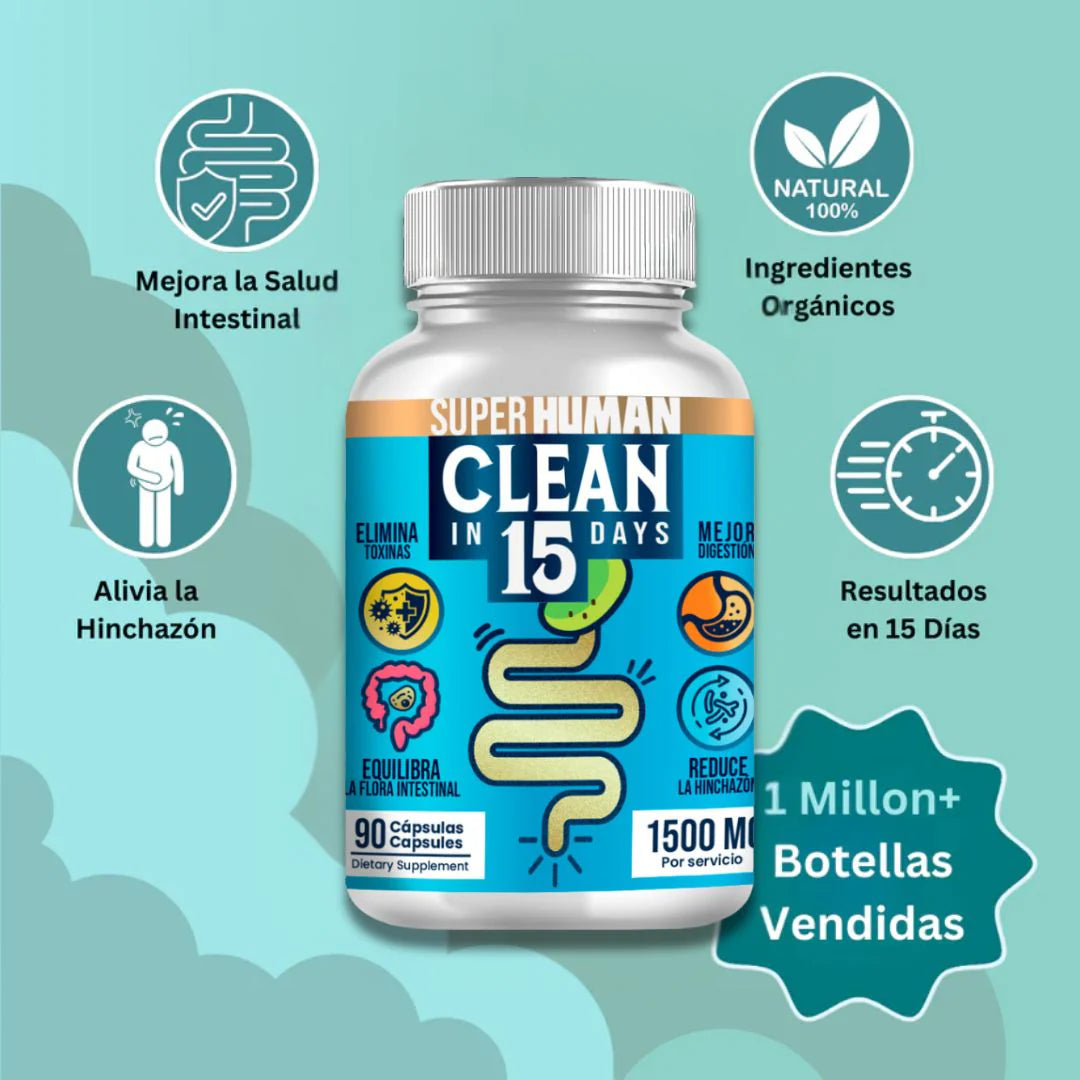 Clean15™ Limpieza Completa Estomacal en 15 días - SuperHuman™